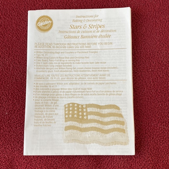Wilton Stars and Stripes Cake Pan NWT - Picture 6 of 7